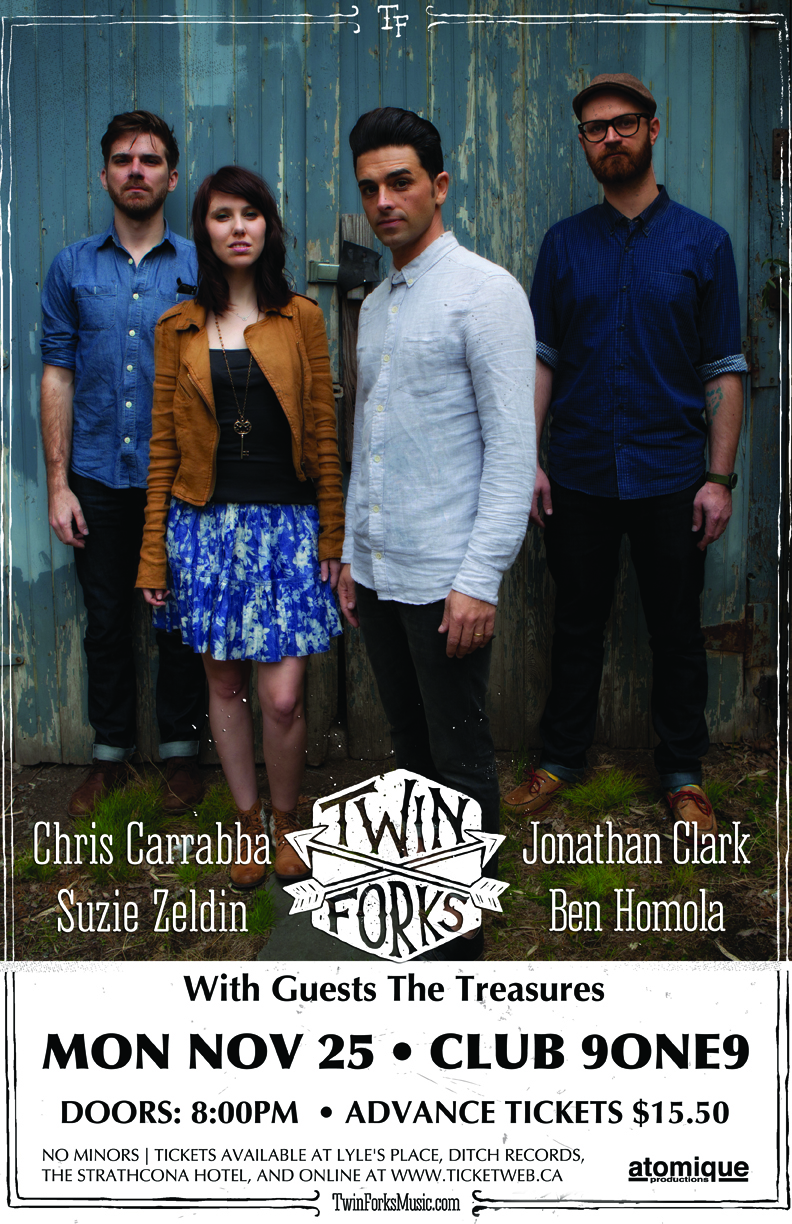 Twin Forks (CANCELLED), The Treasures @ Distrikt - Nov 25, 2013