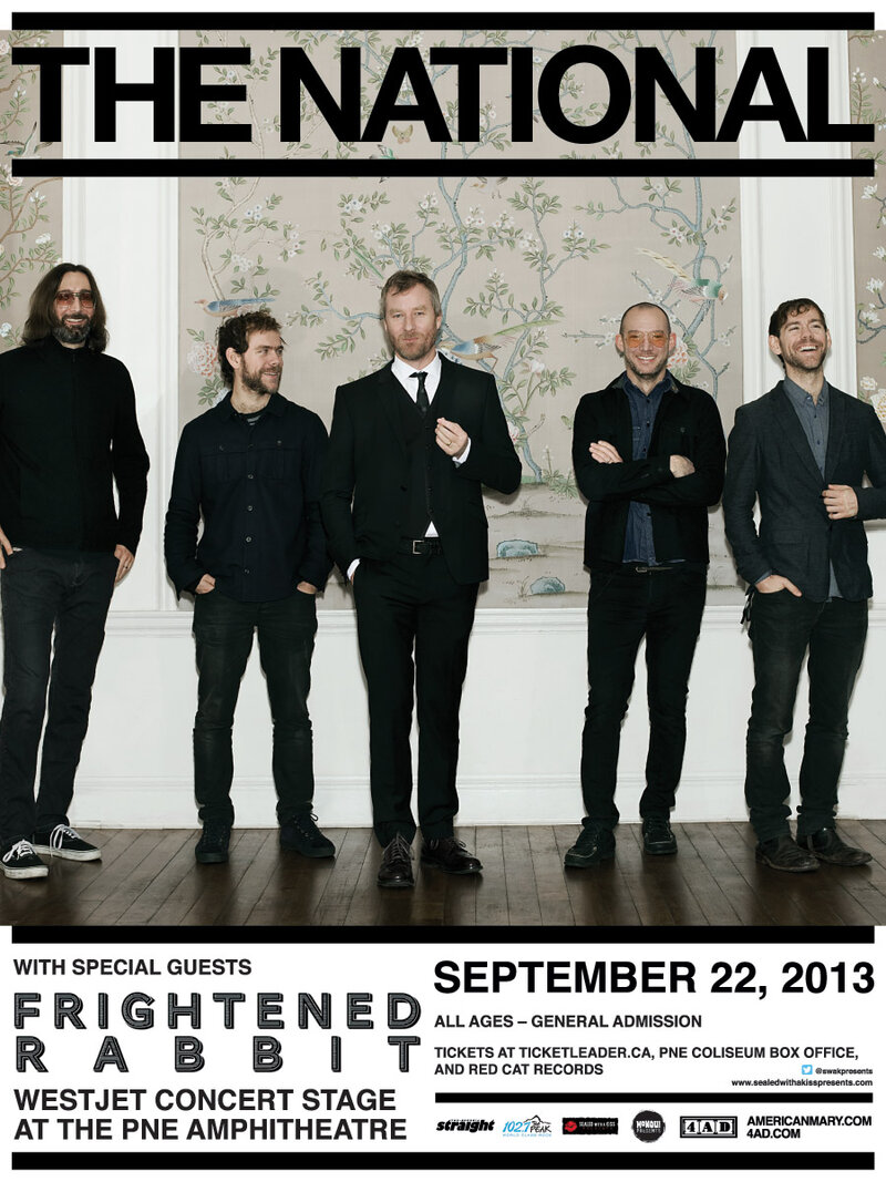 102.7 The Peak and The Georgia Straight present: The National, Frightened Rabbit @ PNE Amphitheatre - Sep 22, 2013