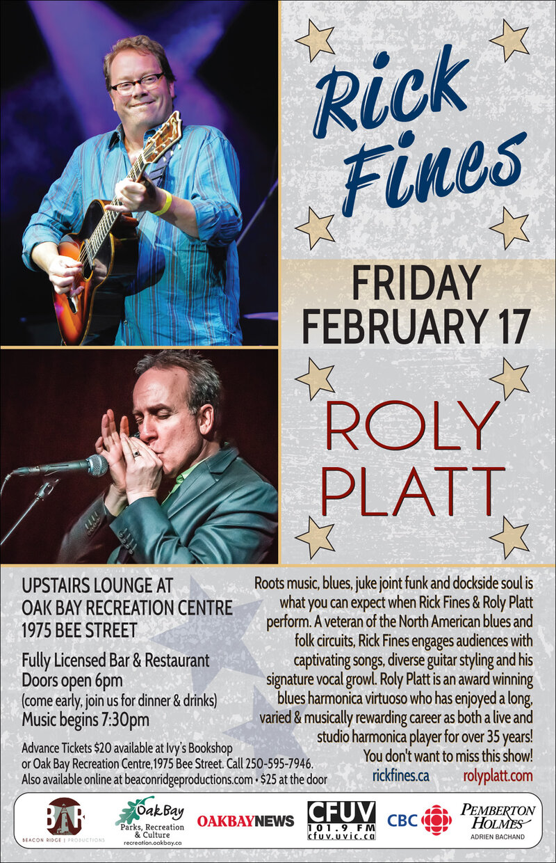 Rick Fines & Roly Platt @ Sports View Lounge Feb 17 2017 - Jun 3rd @ Sports View Lounge