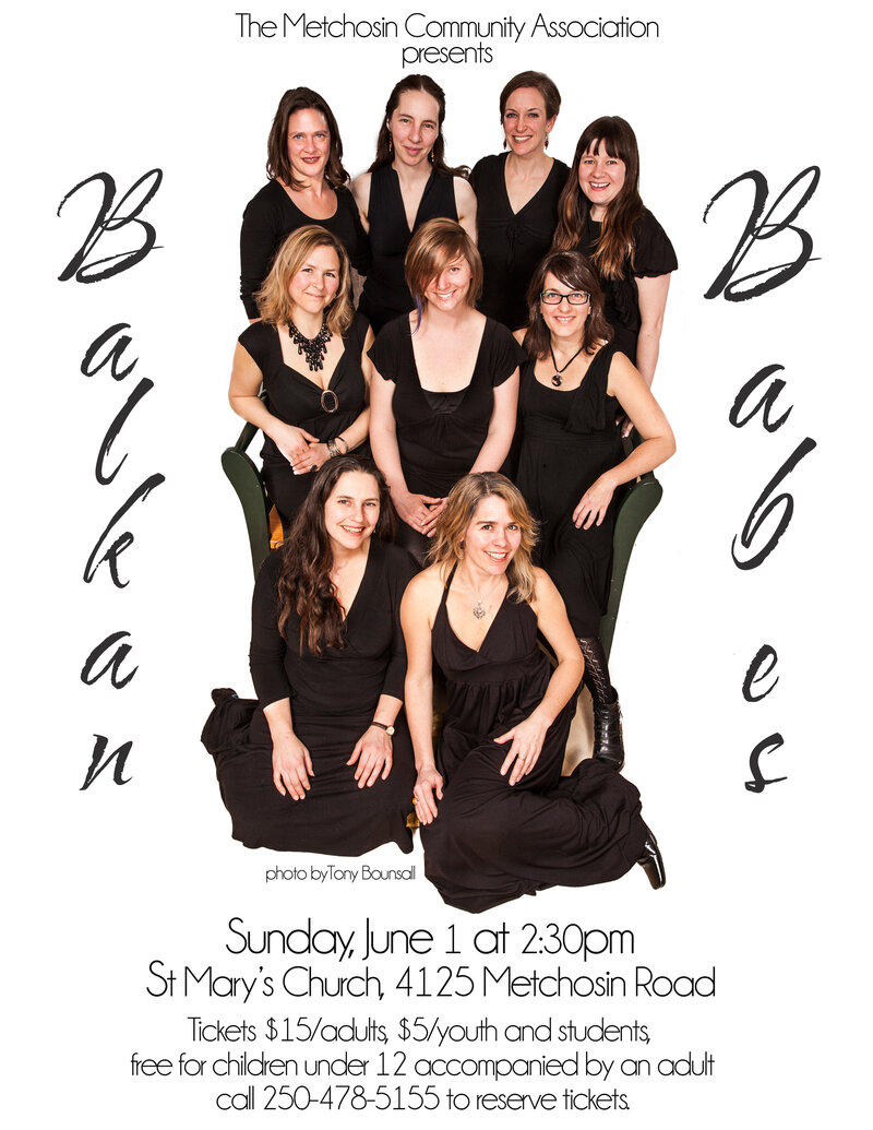 2014 winners of the World Music category in the Vancouver Island Music Awards: Balkan Babes @ St Mary of the Incarnation Church - Jun 01, 2014