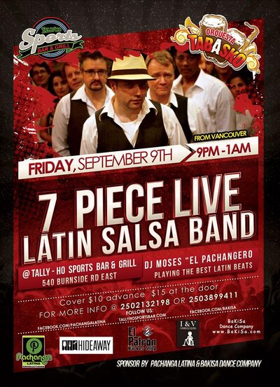 Fuego Nights Presents: Orquesta Tabasko @ Tally Ho Sports Bar and Grill Sep 9 2016 - Jun 12th @ Tally Ho Sports Bar and Grill