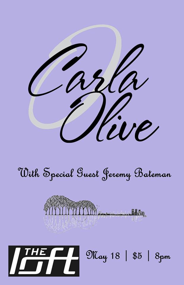 Carla Olive w/special guest Jeremy Bateman @ The Loft (Victoria) Dec 31 1969 - Jun 7th @ The Loft (Victoria)