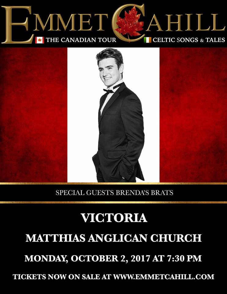 Emmet Cahill's Ireland: Emmet Cahill @ St Matthias Church Oct 2 2017 - May 8th @ St Matthias Church
