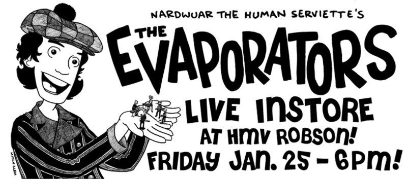 The Evaporators @ HMV Vancouver - Robson & Burrard - Jan 25, 2008