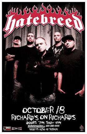 Hatebreed, Sworn Enemy, Scars of Tomorrow @ Richard's On Richards Oct 18 2006 - May 9th @ Richard's On Richards