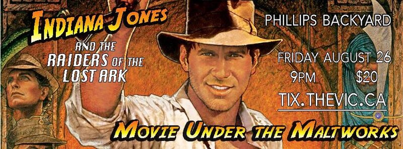 Movie Under the Maltworks: Indiana Jones: Indiana Jones @ The Phillips Backyard Aug 26 2016 - May 6th @ The Phillips Backyard