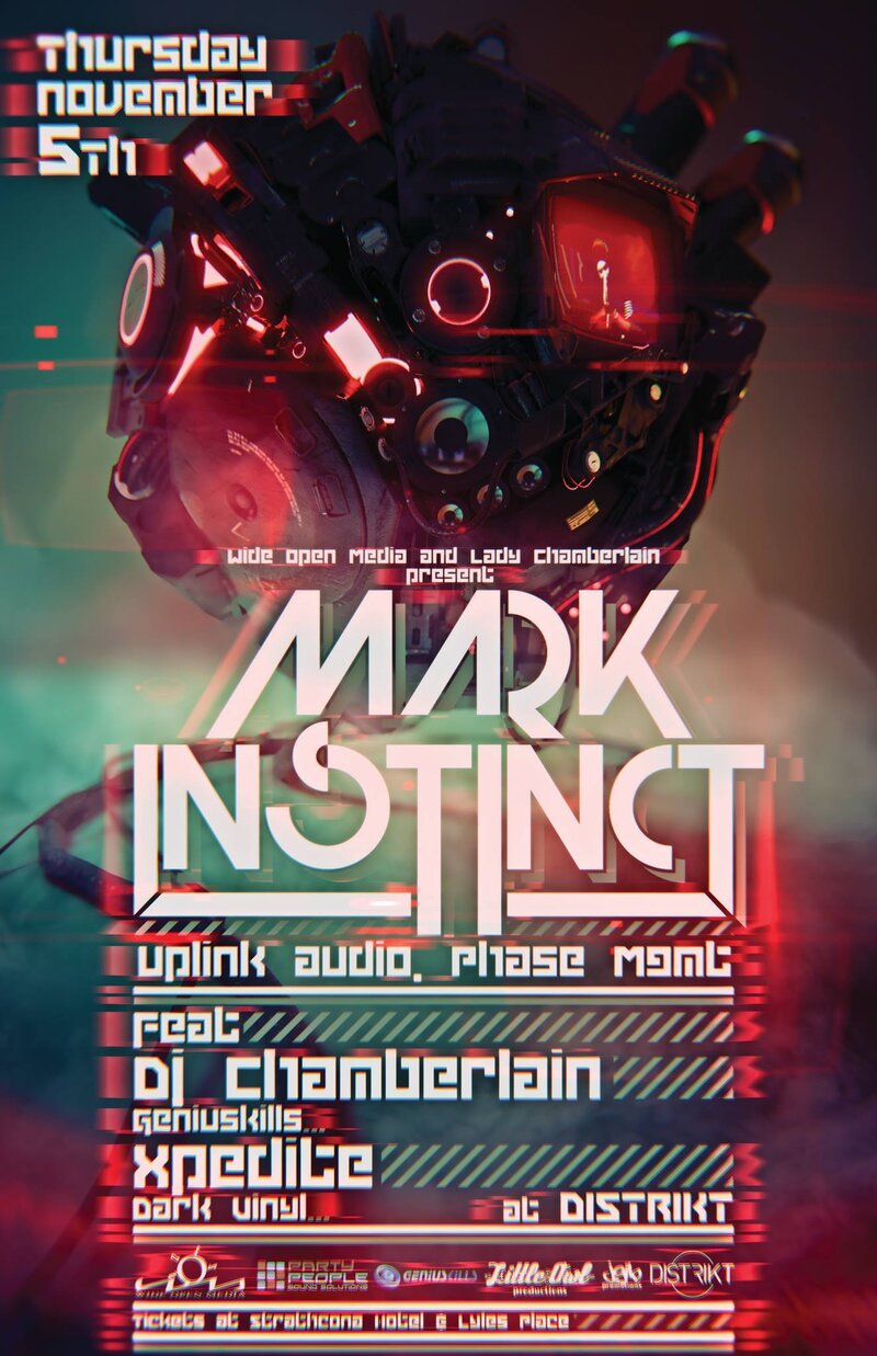 Mark Instinct, Dj Chamberlain, Xpedite @ Distrikt Nov 5 2015 - Jun 4th @ Distrikt