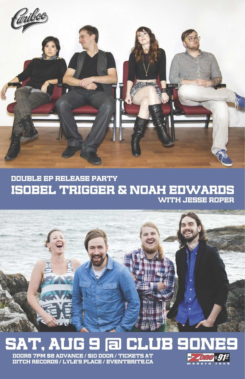 Isobel Trigger and Noah Edwards DOUBE EP RELEASE PARTY! Feat Jesse Roper: Isobel Trigger, Noah Edwards, Jesse Roper @ Distrikt Aug 9 2014 - May 6th @ Distrikt