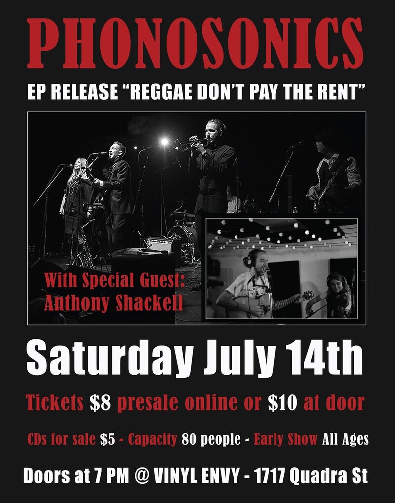 Phonosonics EP Release Party: Phonosonics, Anthony Shackell, Amy-Lynne Toth @ Vinyl Envy - Jul 14, 2018