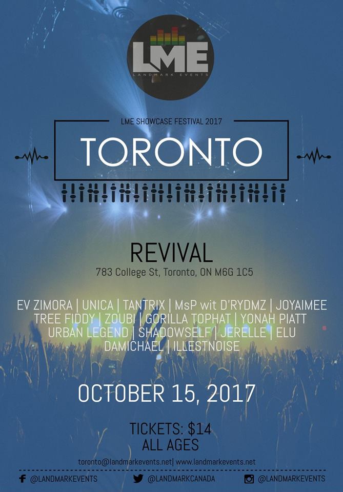 Landmark Events Showcase Festival: Zoubi Arros @ The Revival Bar Oct 15 2017 - May 6th @ The Revival Bar