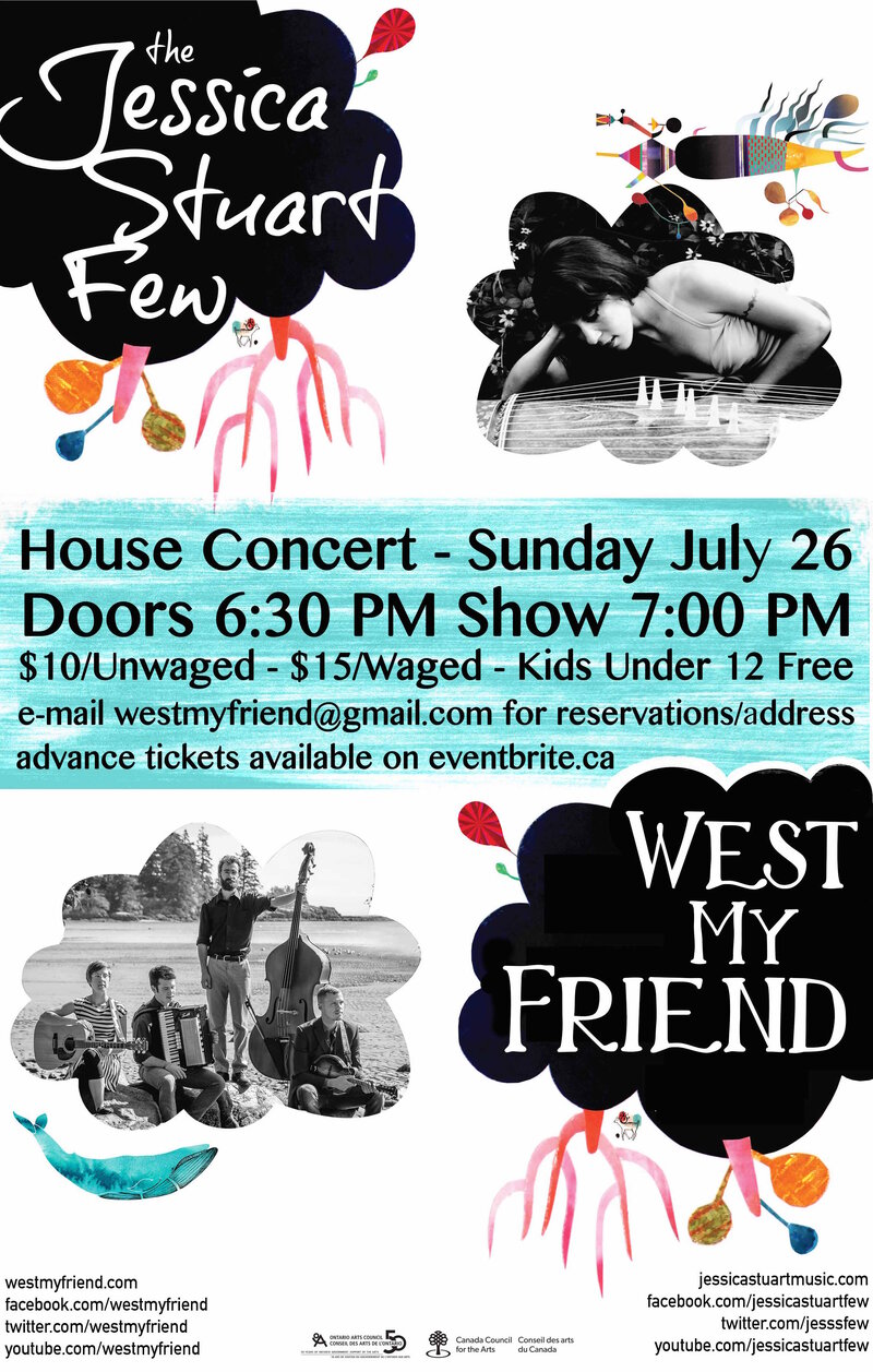 West My Friend, The Jessica Stuart Few @ 986 Wilmer Street - Jul 26, 2015
