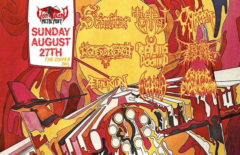 Vancouver Island Metal Festival Day 3: Ogroem, Evilosity, Cryptic Enslavement, Aetherion, Elysium's Doomed, Winters Reach, Terminal Sequence, Torrefy, Scimitar @ Copper Owl Aug 27 2017 - May 7th @ Copper Owl