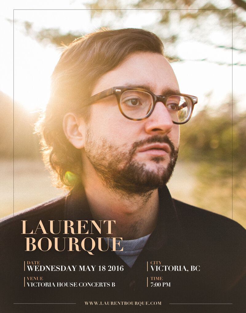 Laurent Bourque, Steph Macpherson @ Victoria House Concert B May 18 2016 - May 6th @ Victoria House Concert B