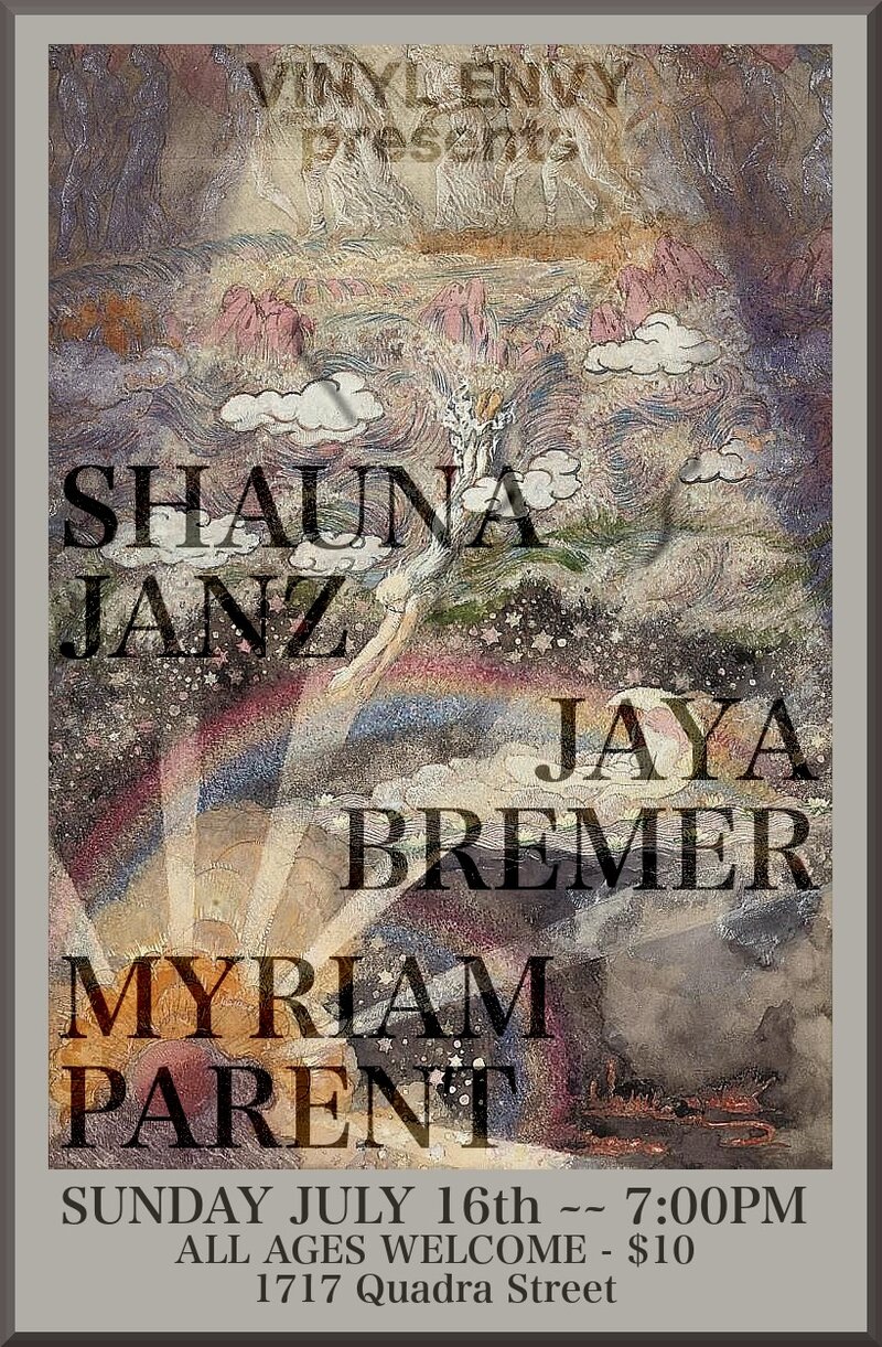 Shauna Janz, Jaya Bremer, Myriam Parent @ Vinyl Envy Jul 16 2017 - May 6th @ Vinyl Envy