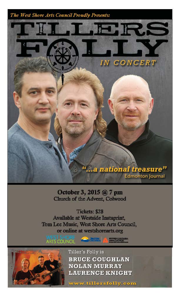 Tiller's Folly in Concert!: The Tiller's Folly @ Church of the Advent, 510 Mount View Ave, Victoria BC, V9B 2B1 - Oct 03, 2015
