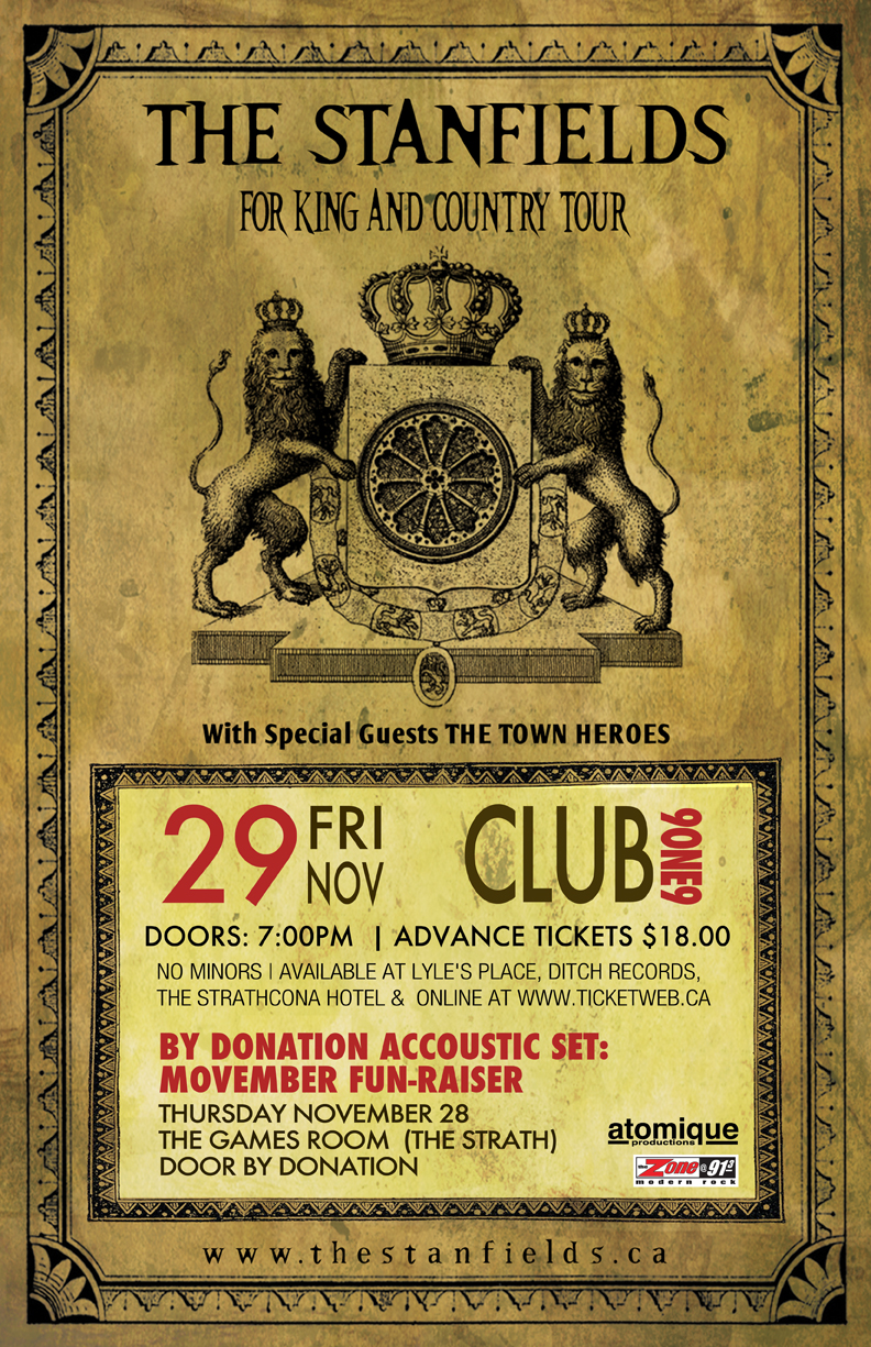 THE STANFIELDS (ELECTRIC SHOW): The Stanfields, The Town Heroes @ Distrikt Nov 29 2013 - Jun 11th @ Distrikt