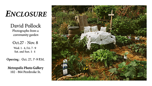 Enclosure: David Pollock @ Metropolis Photo Gallery Oct 27 2017 - May 6th @ Metropolis Photo Gallery