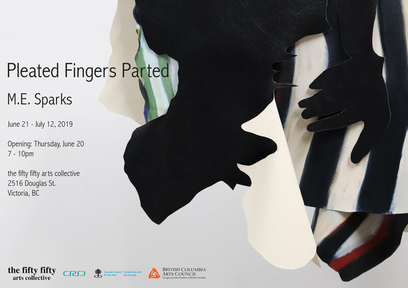 Pleated Fingers Parted @ the fifty fifty arts collective Jun 21 2019 - Jul 16th @ the fifty fifty arts collective
