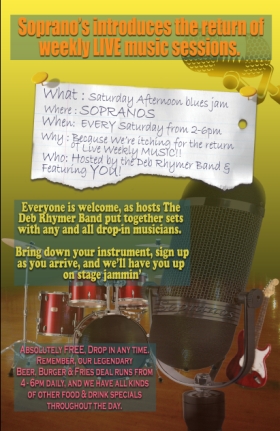 Saturday afternoon Blues Jam: Saturday Afternoon Blues Jam @ Soprano's Jun 9 2007 - Jun 8th @ Soprano's