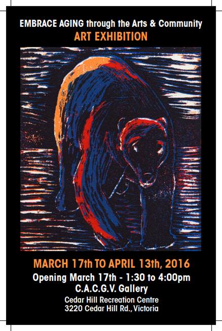 Embrace Aging through the Arts & Community @ Victoria Arts Council - Mar 17, 2016