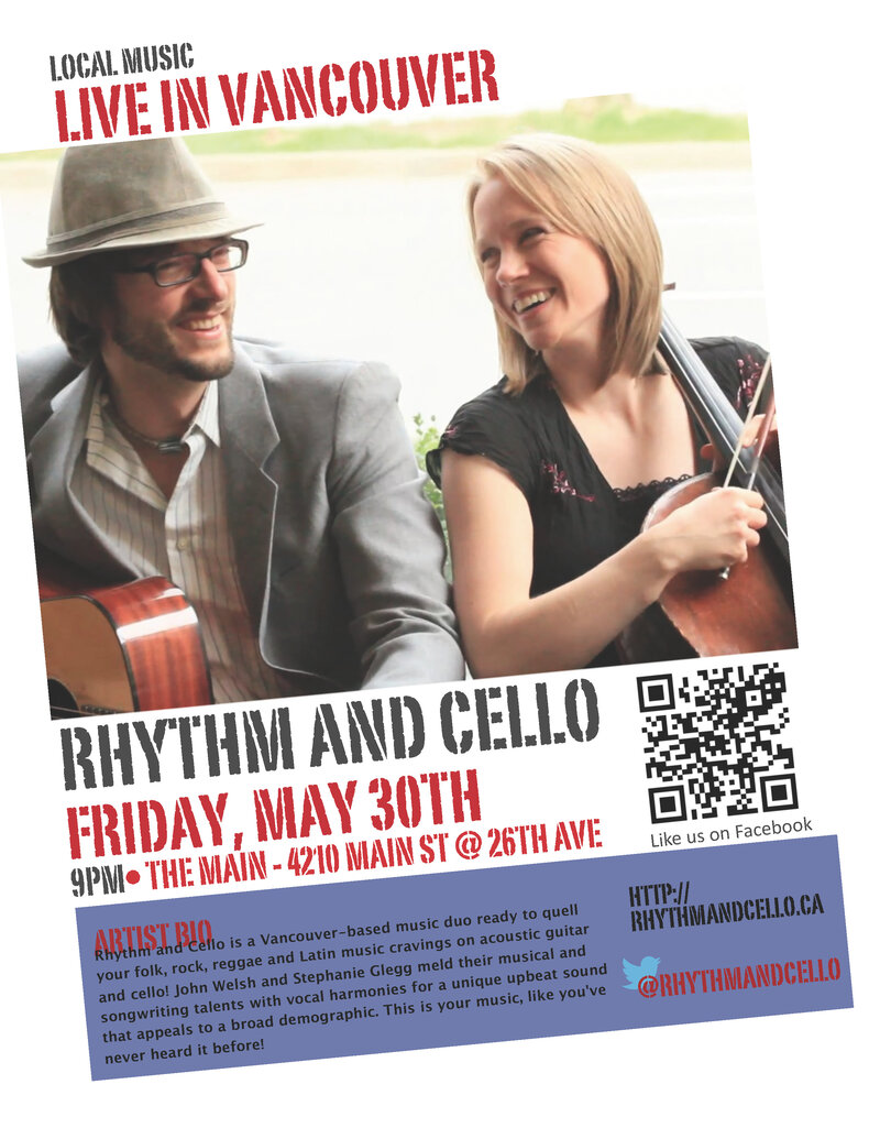 Rhythm and Cello @ The Main May 30 2014 - May 6th @ The Main