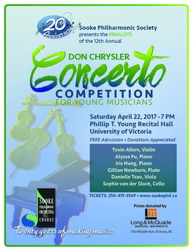 Don Chyrsler Concerto Competition @ Phillip T. Young Recital Hall (Uvic) - Apr 22, 2017