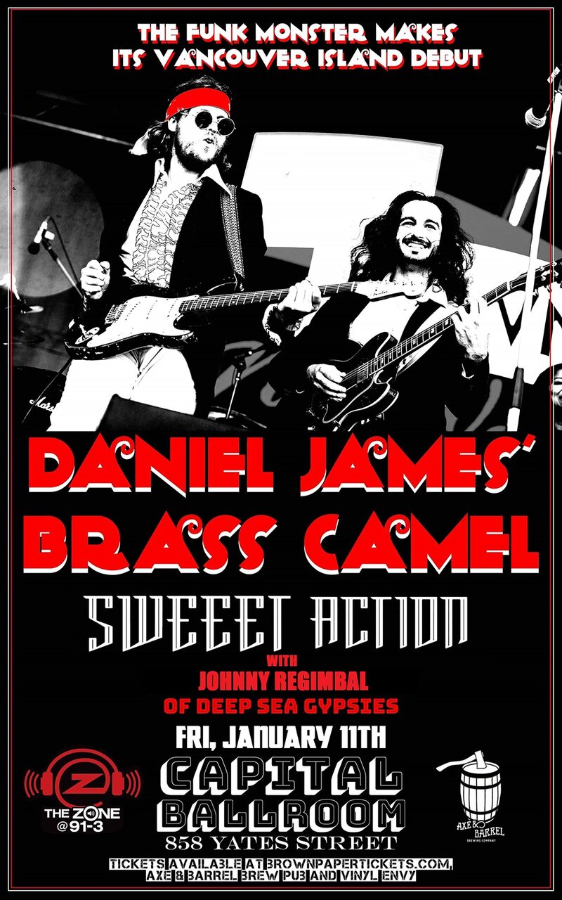 Daniel James' Brass Camel, Sweeet Action, Johnny Regimbal of Deep Sea Gypsies @ Capital Ballroom - Jan 11, 2019