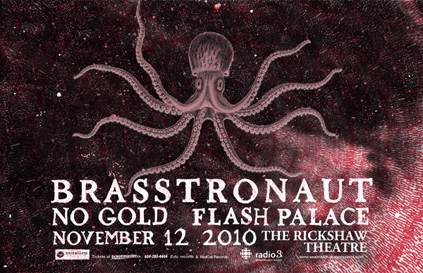 Brasstronaut, No Gold, Flash Palace @ Rickshaw Theatre - Nov 12, 2010