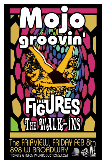 Mojo Groovin', The Figures, The Walk-Ins @ Fairview Pub Feb 8 2013 - May 6th @ Fairview Pub