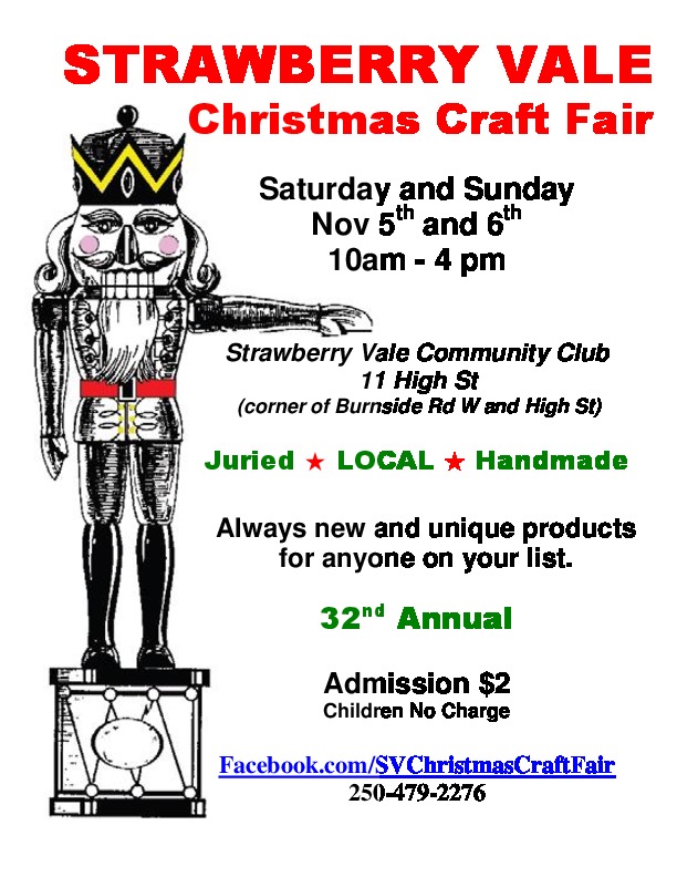 Strawberry Vale Christmas Craft Fair @ Strawberry Vale Christmas Craft Fair - Nov 05, 2016