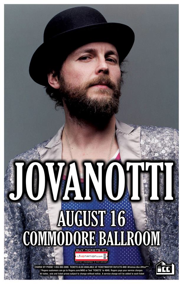Jovanotti, Pacifika @ The Commodore Ballroom Aug 16 2012 - May 7th @ The Commodore Ballroom