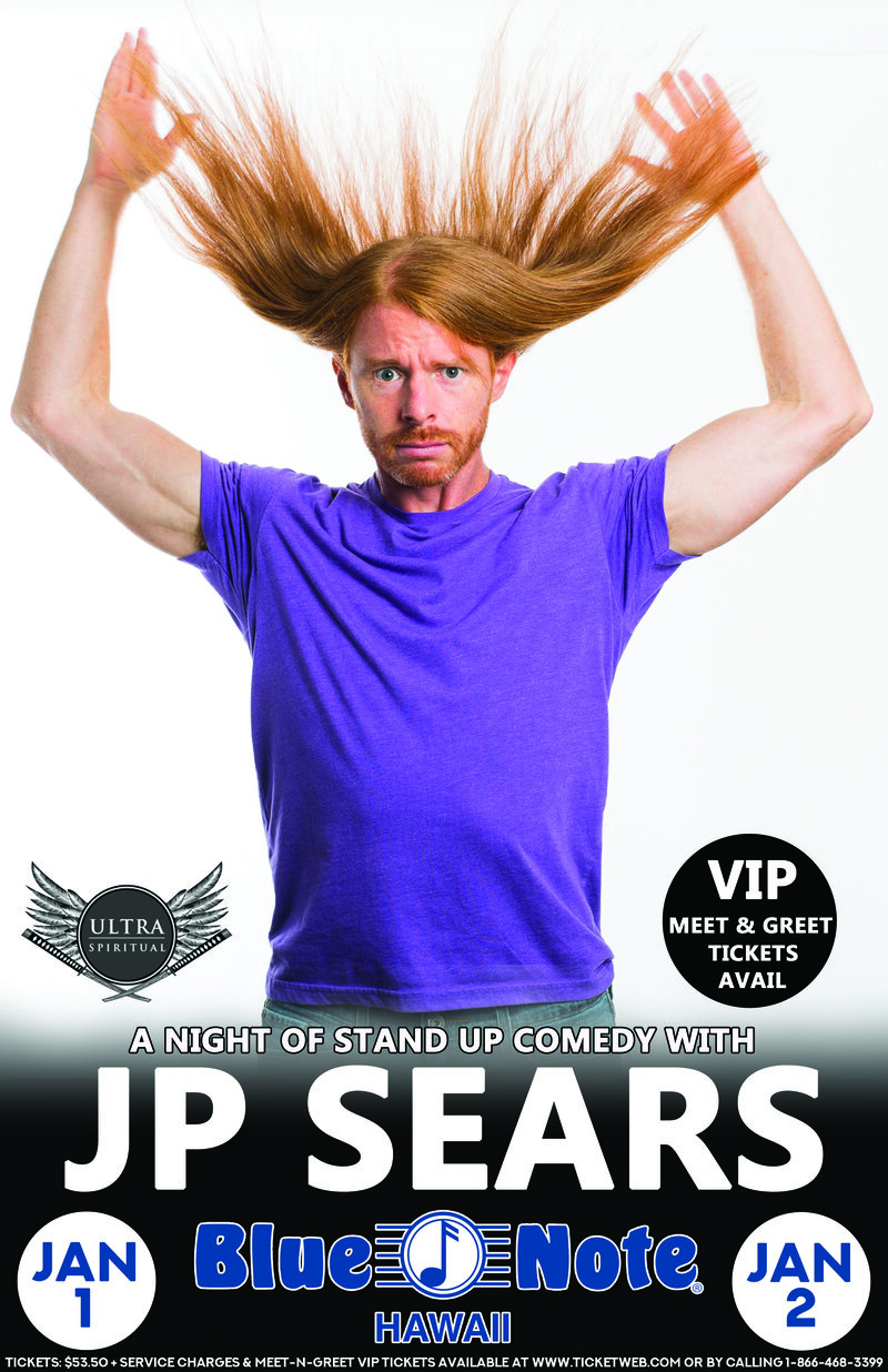 HI TIde Nation, Blue Note & Star 101.9 present YouTube Star: JP Sears, Pepper Lamb @ Blue Note Jan 2 2019 - May 5th @ Blue Note