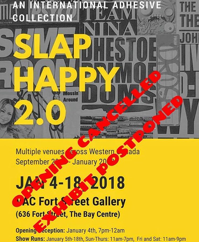 Slap Happy 2.0: Urban Art Showcase @ Victoria Arts Council Jan 4 2018 - Jun 16th @ Victoria Arts Council