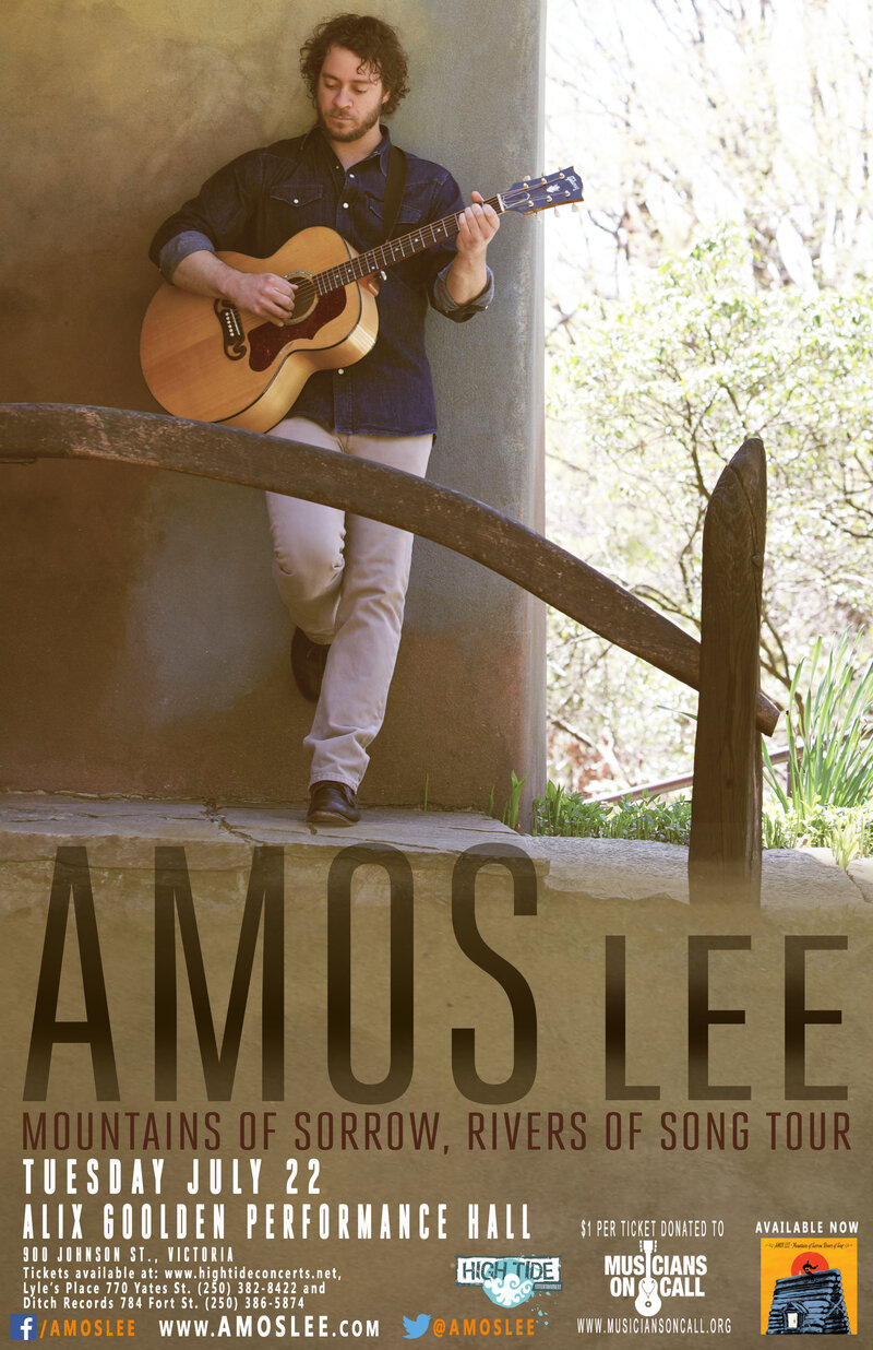 Amos Lee @ Alix Goolden Performance Hall Jul 22 2014 - May 6th @ Alix Goolden Performance Hall
