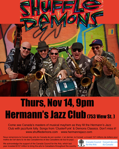 The Shuffle Demons: Shuffle Demons @ Hermann's Jazz Club Nov 14 2013 - May 20th @ Hermann's Jazz Club