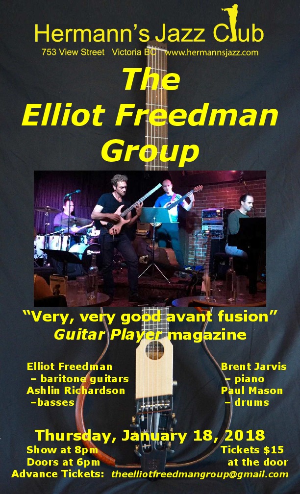 The Elliot Freedman Group @ Hermann's Jazz Club Jan 18 2018 - Jun 6th @ Hermann's Jazz Club