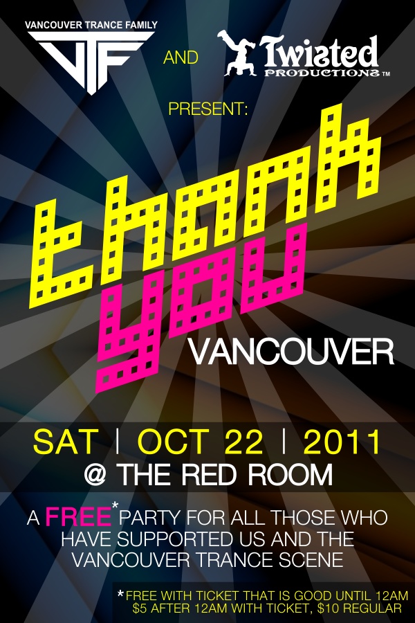 Thank You Vancouver!: VEHEMENCE, ZERO D , Steve Krueger, Leo Ling @ The Red Room Oct 22 2011 - Apr 30th @ The Red Room