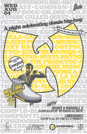 Wu-Tang Wednesday!: DJ Longshanks, DJ Marshall A, DJ Degree One @ Lucky Bar Aug 4 2010 - Jun 12th @ Lucky Bar