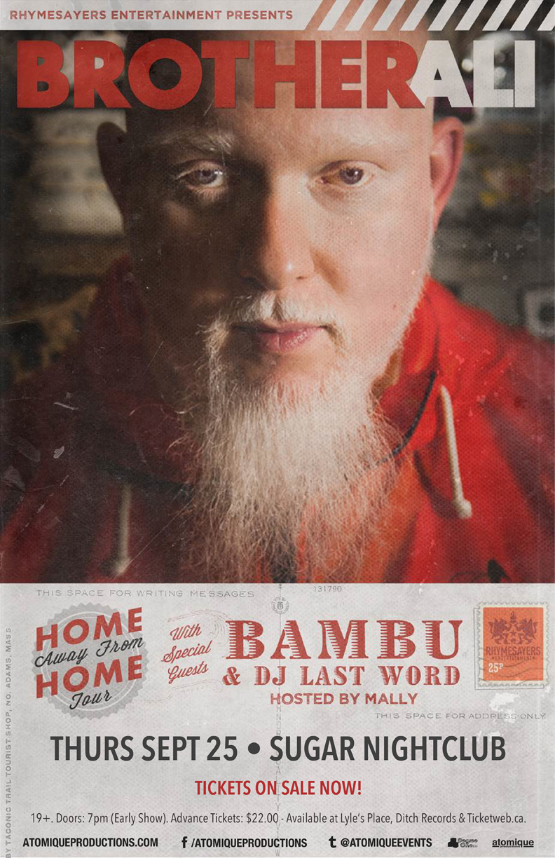 Brother Ali, Bambu, MaLLy @ Capital Ballroom Sep 25 2014 - May 1st @ Capital Ballroom