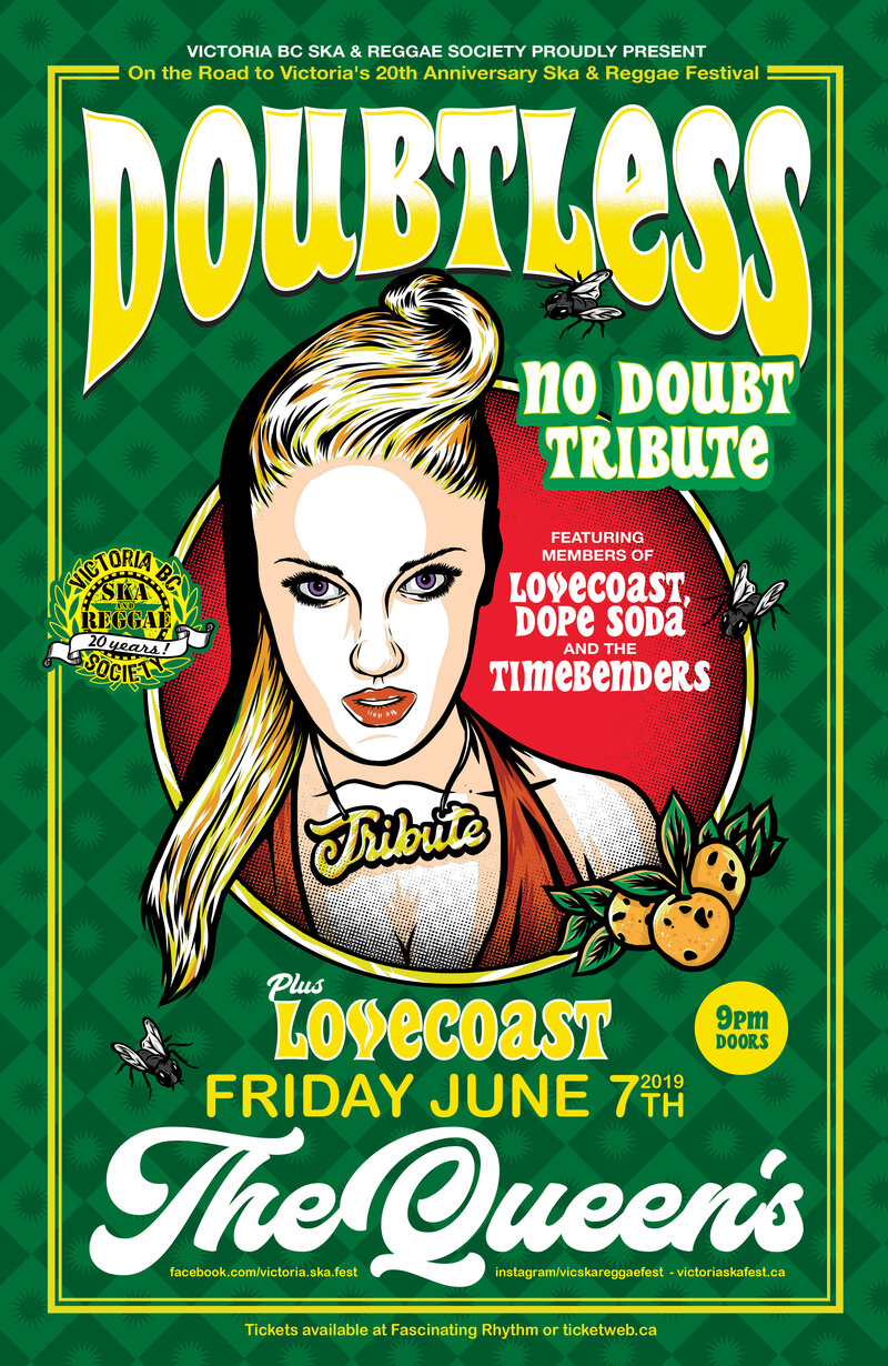 TRIBUTE TO NO DOUBT FT. DOUBTLESS with guests Lovecoast: DOUBTLESS, LOVECoast @ The Queens Jun 7 2019 - May 7th @ The Queens