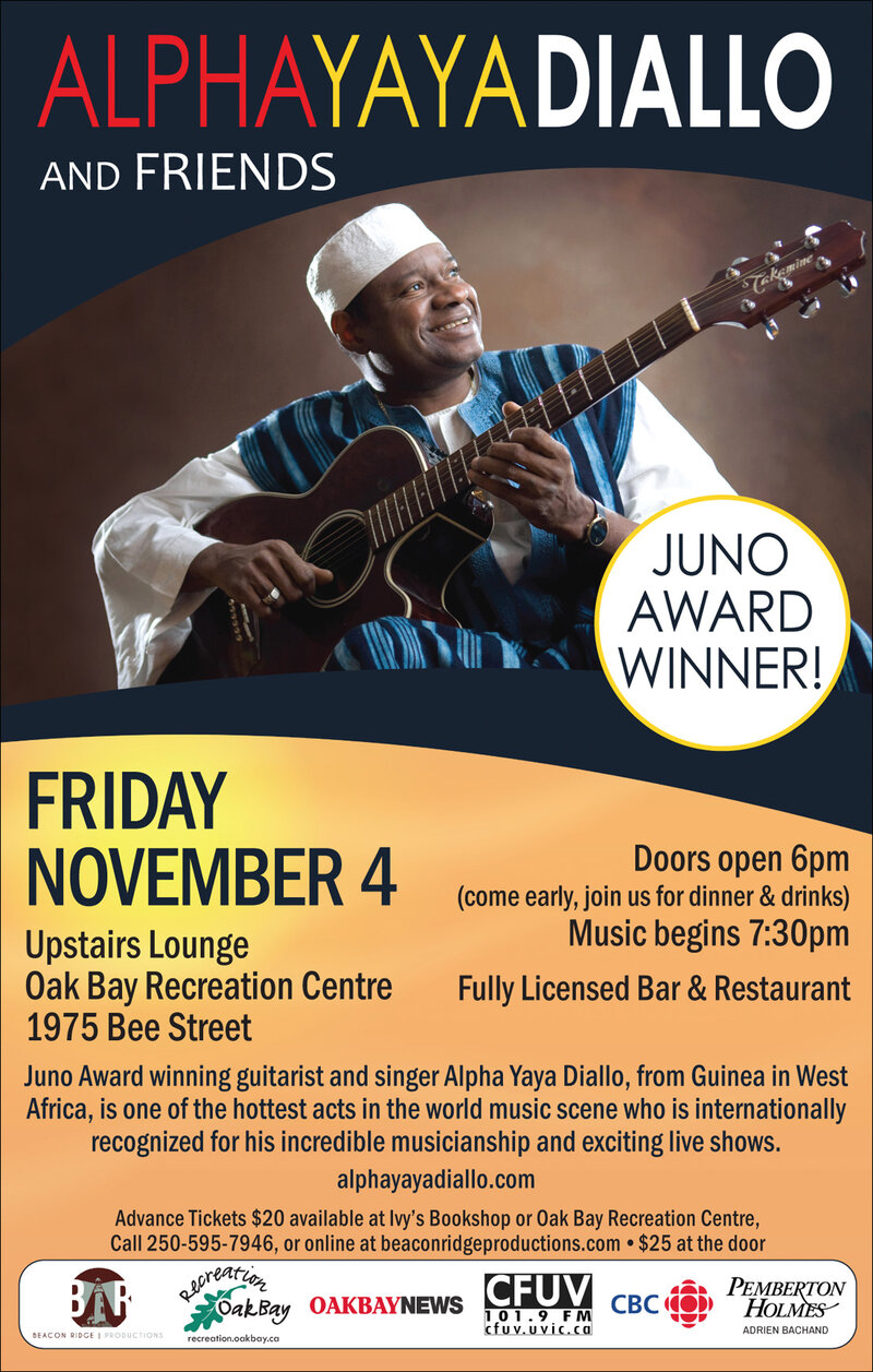 Alpha Yaya Diallo & Friends: Alpha Yaya Diallo @ Sports View Lounge Nov 4 2016 - May 13th @ Sports View Lounge