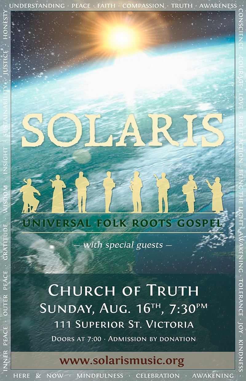 Solaris: Universal Folk Roots Gospel Concert @ Church Of Truth - Aug 16, 2015