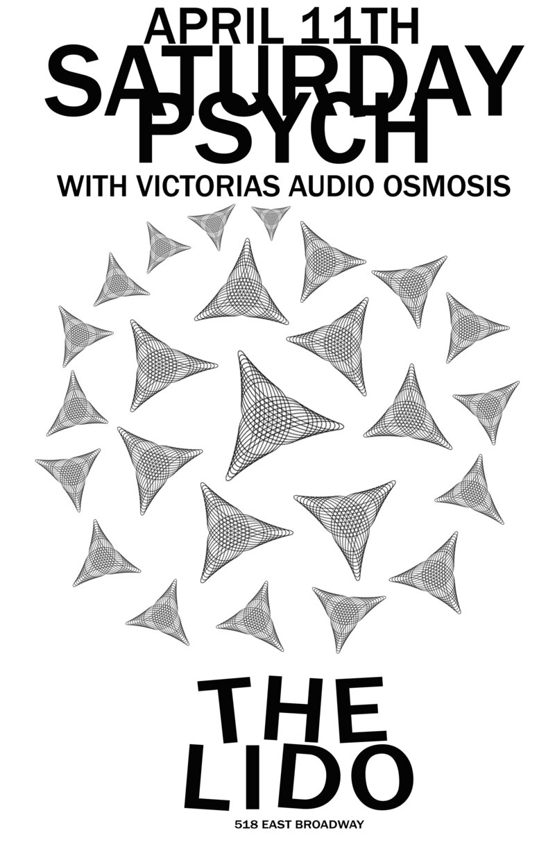 SATURDAY PSYCH @ THE LIDO: Audio Osmosis @ The Lido - Apr 11, 2015