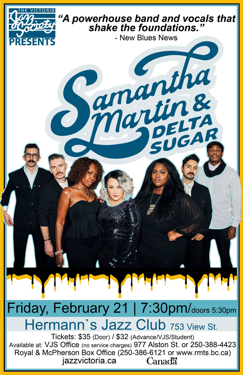 Samantha Martin & Delta Sugar @ Hermann's Jazz Club - Feb 21, 2020