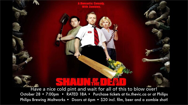 Movie Under The Maltworks: Shaun of the Dead @ The Phillips Backyard Oct 28 2016 - May 6th @ The Phillips Backyard