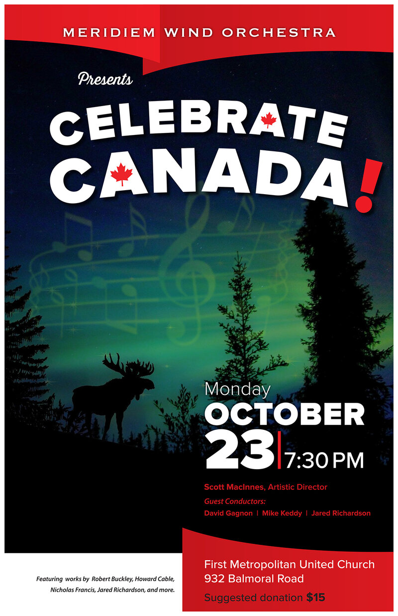 Celebrate Canada!: Meridiem Wind Orchestra @ United Commons (First Metropolitan United Church) Oct 23 2017 - Jun 4th @ United Commons (First Metropolitan United Church)