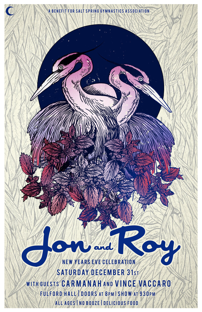 Jon and Roy, Carmanah, Vince Vaccaro @ Fulford Community Hall - Dec 31, 2016