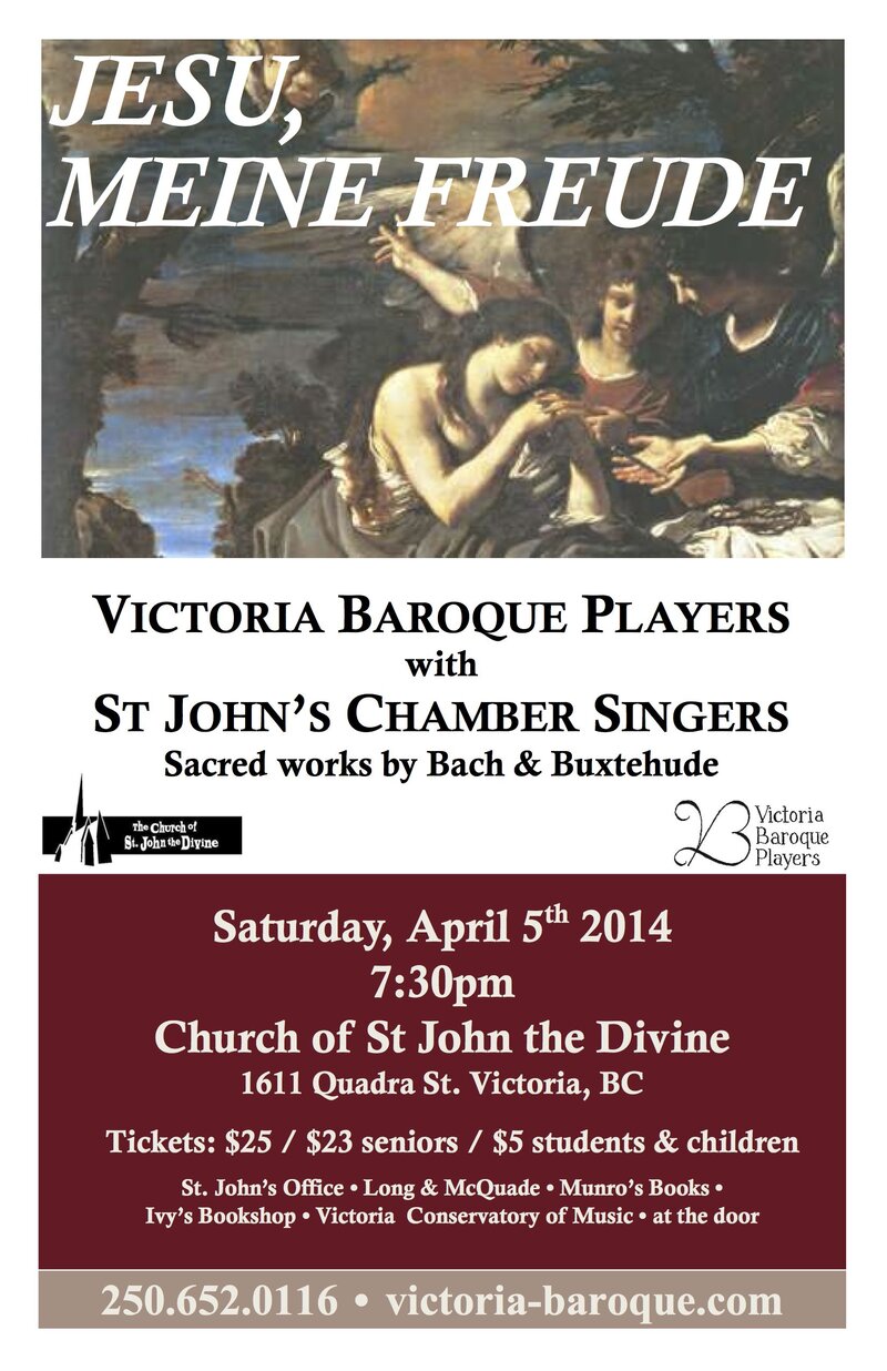 Victoria Baroque (with ), St John's Chamber Singers @ St. John The Divine - Apr 05, 2014