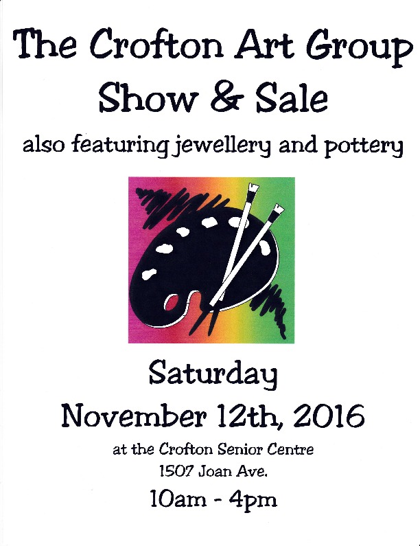 CROFTON ART GROUP SHOW & SALE @ Crofton Art Group - Nov 12, 2016