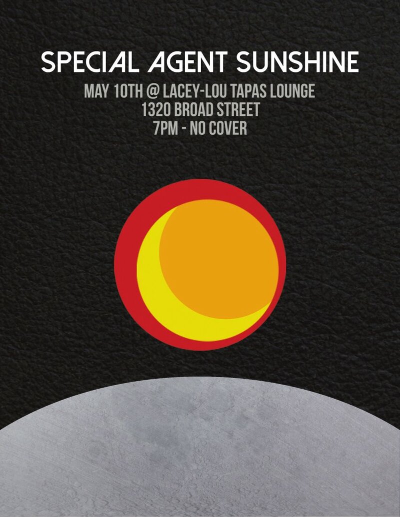 SPECIAL AGENT SUNSHINE LIVE IN VICTORIALAND!!!: Adam Fallon (opener), Special agent sunshine @ Lacy-Lou's Tapas Lounge - May 10, 2014